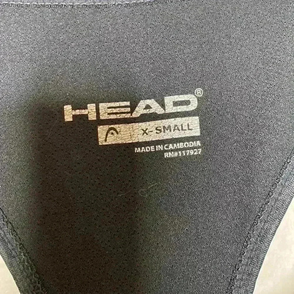 Head Activewear Womens Top XS Dark Grey Racerback Workout Tank Polyester Blend - Picture 4 of 5